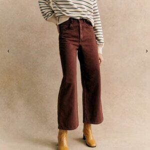 Sezane Le Crop Jean Brown